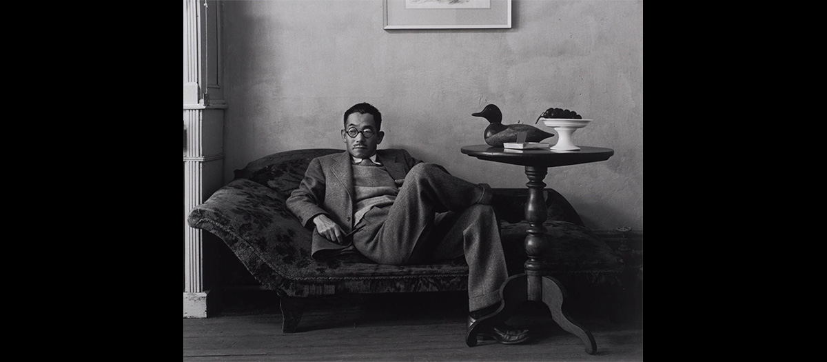 Yasuo Kuniyoshi reclining on a chair